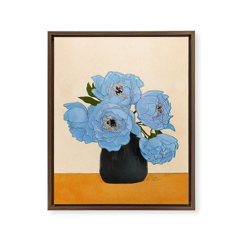Bouquet Gift Blue Framed Canvas Print Gallery Image 8