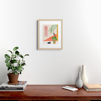 Cat Space II Framed Art Print Gallery Image 18