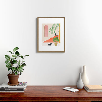 Cat Space II Framed Art Print Gallery Image 12