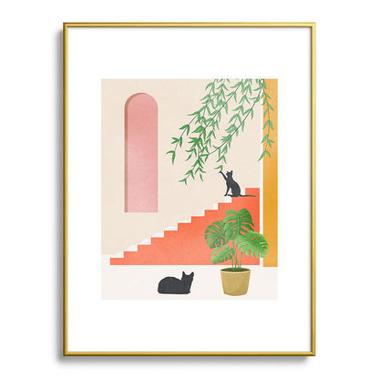 Cat Space II Framed Art Print Gallery Image 91