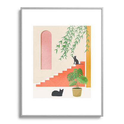 Cat Space II Framed Art Print Gallery Image 98