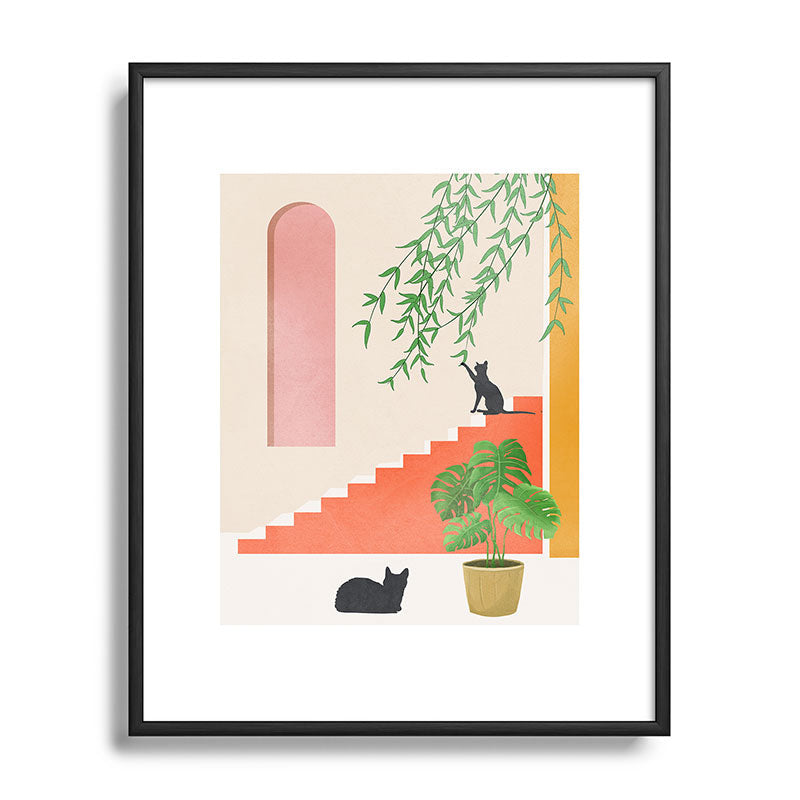 Cat Space II Framed Art Print Gallery Image 82