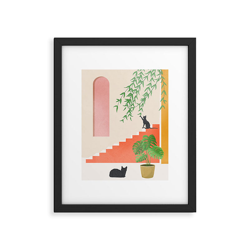 Cat Space II Framed Art Print Gallery Image 4