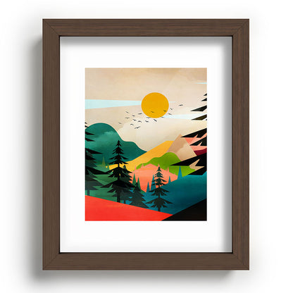 Colorful Morning in the Mountain Forest Framed Art Print Gallery Image 88
