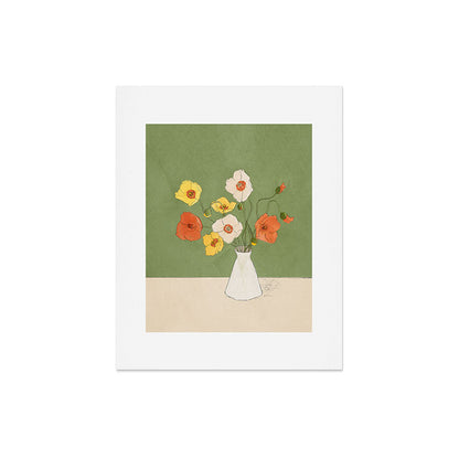 Field Wildflowers Verde Art Print Gallery Image 5