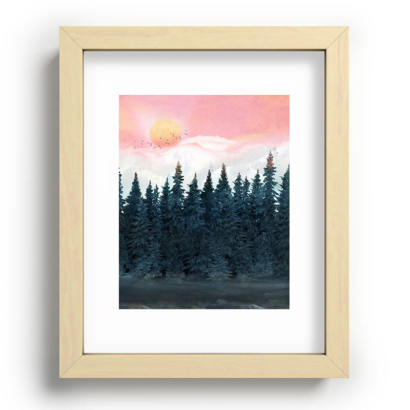Forest Under the Sunset Framed Art Print Gallery Image 95