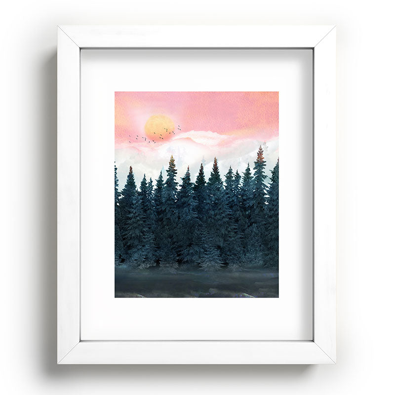 Forest Under the Sunset Framed Art Print Gallery Image 104