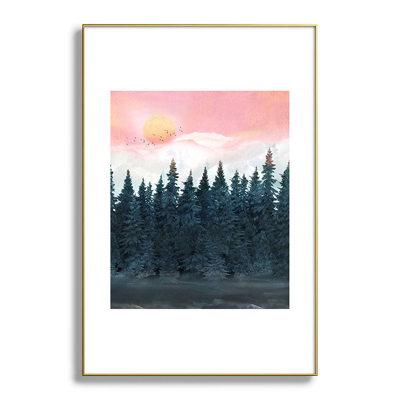 Forest Under the Sunset Framed Art Print Gallery Image 127