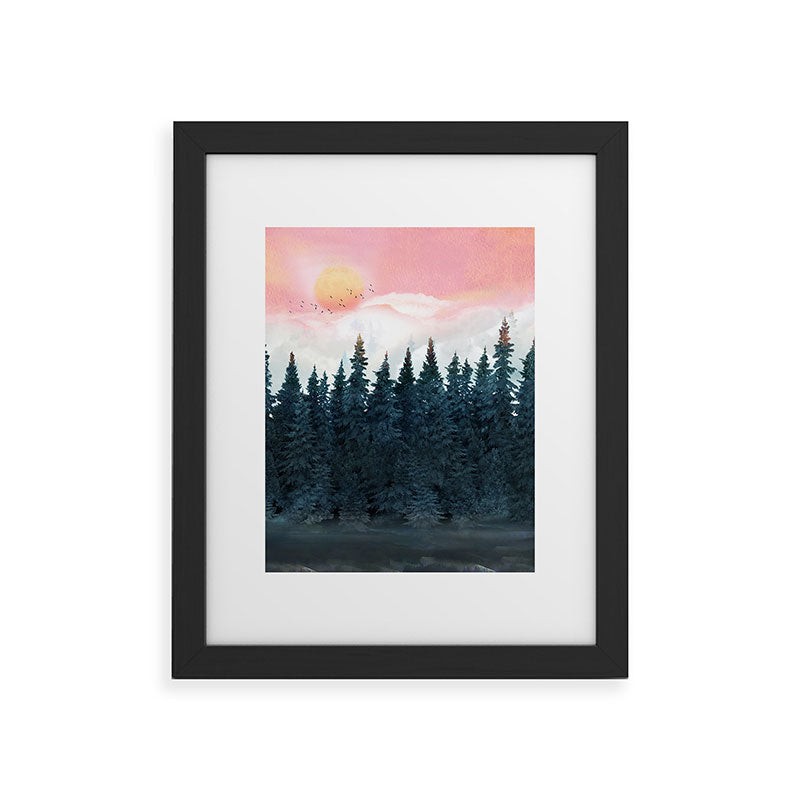 Forest Under the Sunset Framed Art Print Gallery Image 41