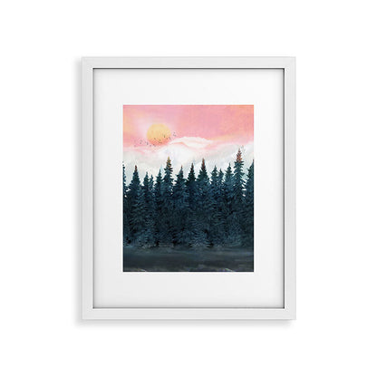 Forest Under the Sunset Framed Art Print Gallery Image 30
