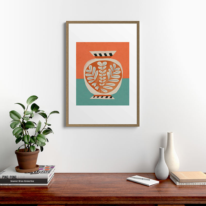 Golden Orchard Vase Framed Art Print Gallery Image 13
