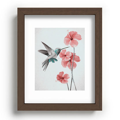 Hummingbird with Hibiscus Framed Art Print Gallery Image 63
