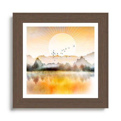 Lake Sunrise Framed Art Print Gallery Image 57