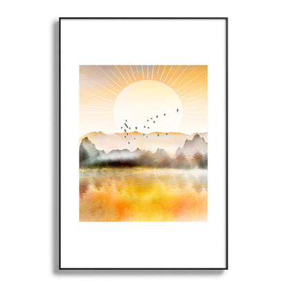 Lake Sunrise Framed Art Print Gallery Image 119