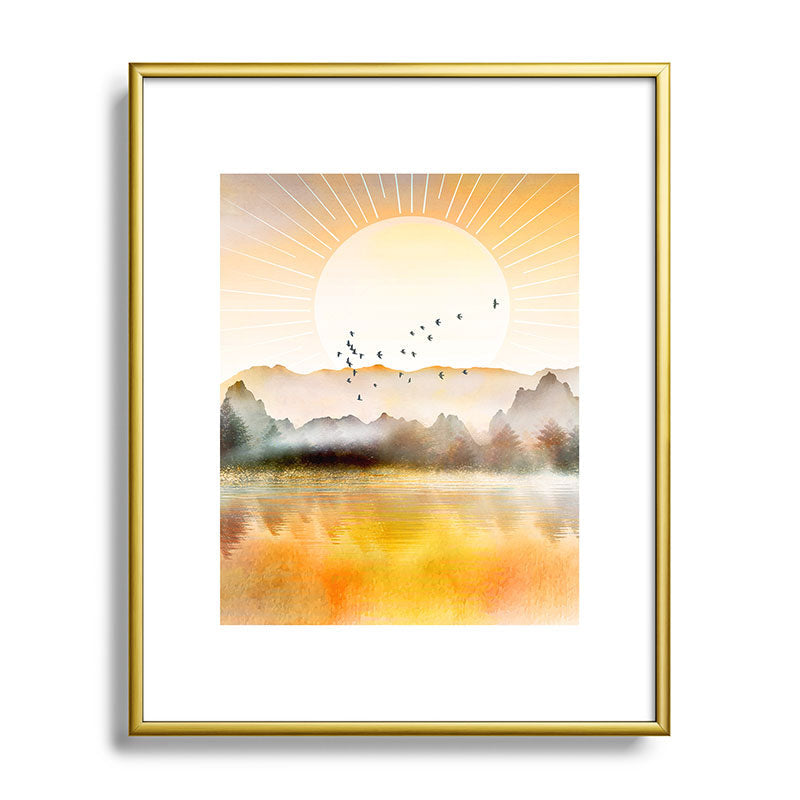 Lake Sunrise Framed Art Print Gallery Image 121