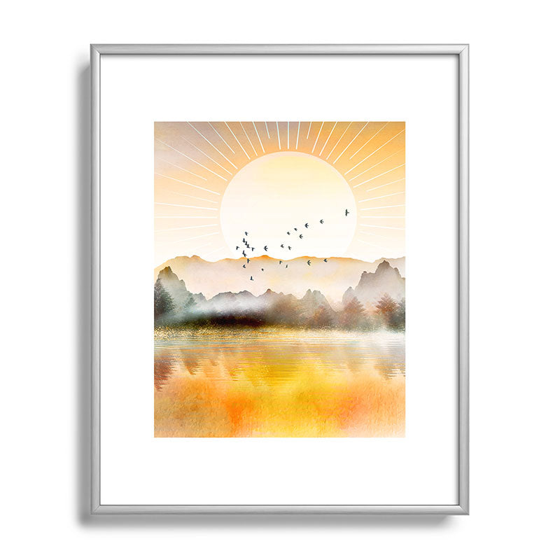 Lake Sunrise Framed Art Print Gallery Image 129