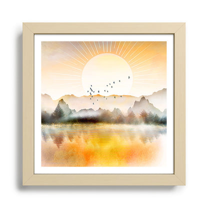 Lake Sunrise Framed Art Print Gallery Image 24