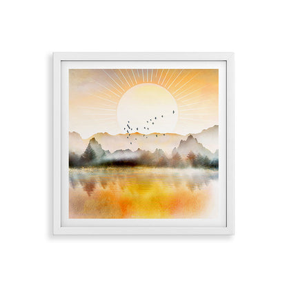 Lake Sunrise Framed Art Print Gallery Image 38