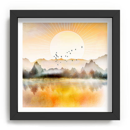Lake Sunrise Framed Art Print Gallery Image 90