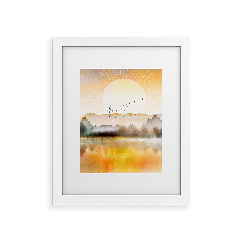 Lake Sunrise Framed Art Print Gallery Image 70