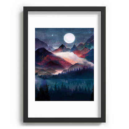 Mountain Lake Under the Stars Framed Art Print Gallery Image 81