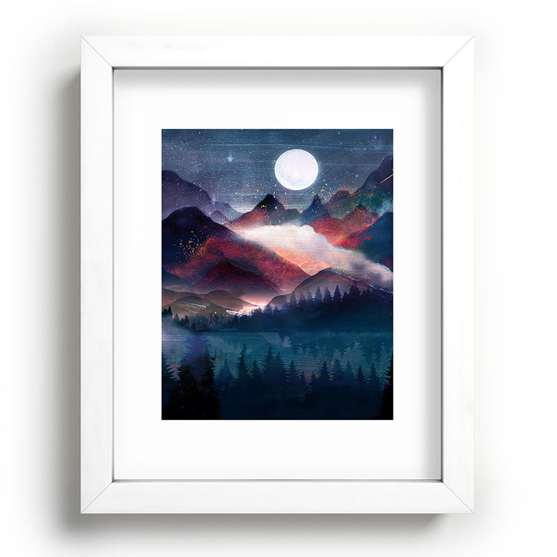 Mountain Lake Under the Stars Framed Art Print Gallery Image 104