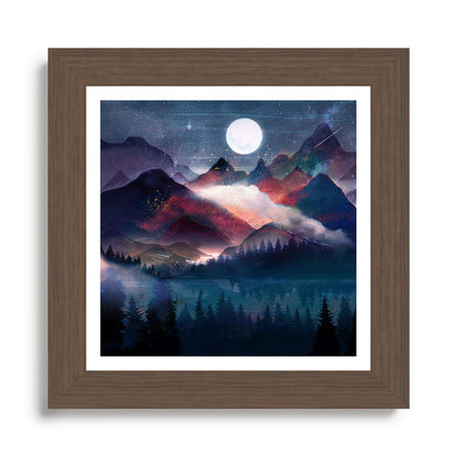 Mountain Lake Under the Stars Framed Art Print Gallery Image 57