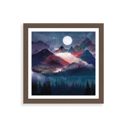 Mountain Lake Under the Stars Framed Art Print Gallery Image 60