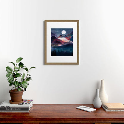 Mountain Lake Under the Stars Framed Art Print Gallery Image 54