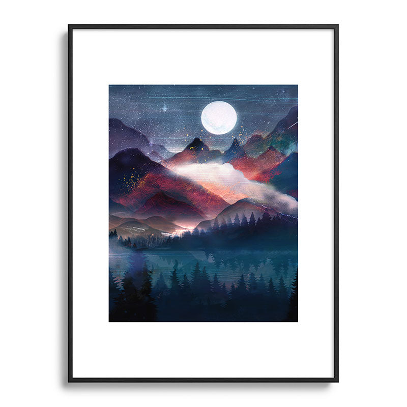 Mountain Lake Under the Stars Framed Art Print Gallery Image 115