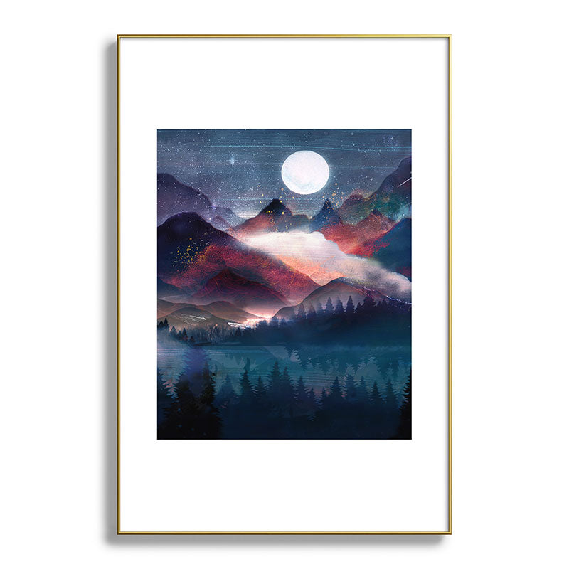 Mountain Lake Under the Stars Framed Art Print Gallery Image 127