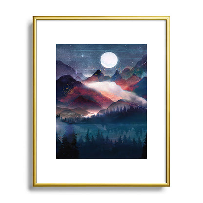 Mountain Lake Under the Stars Framed Art Print Gallery Image 120