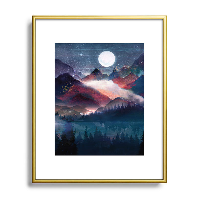 Mountain Lake Under the Stars Framed Art Print Gallery Image 121