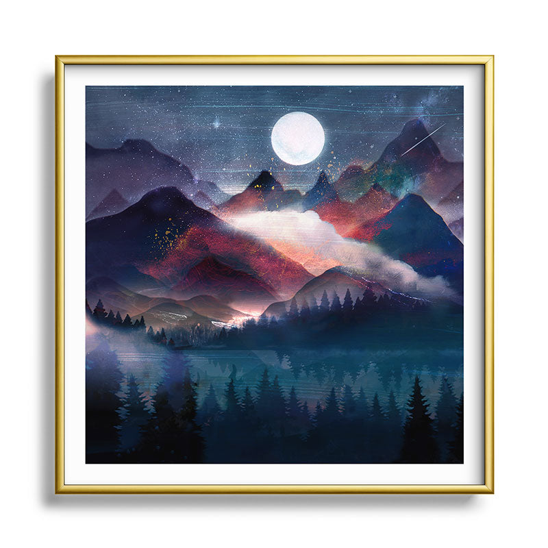Mountain Lake Under the Stars Framed Art Print Gallery Image 133