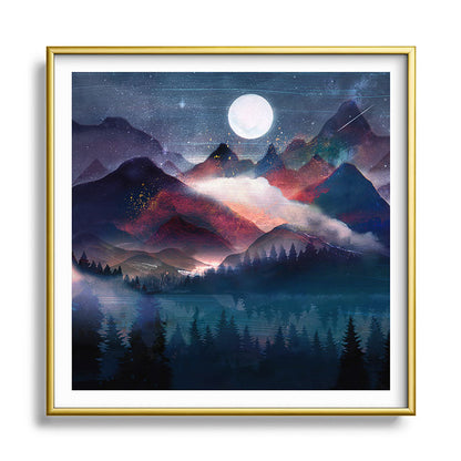 Mountain Lake Under the Stars Framed Art Print Gallery Image 133