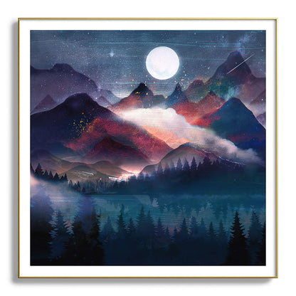 Mountain Lake Under the Stars Framed Art Print Gallery Image 139