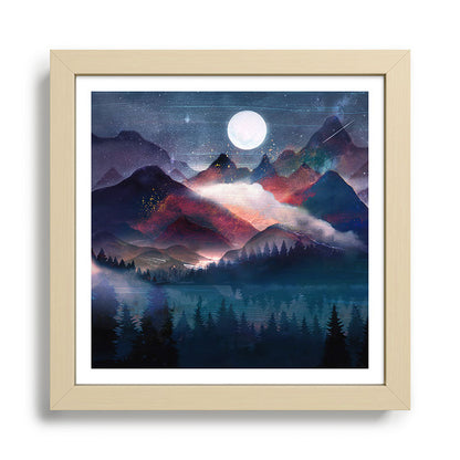 Mountain Lake Under the Stars Framed Art Print Gallery Image 24
