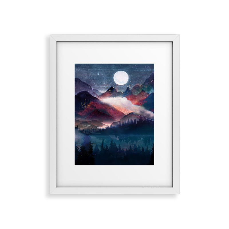 Mountain Lake Under the Stars Framed Art Print Gallery Image 30