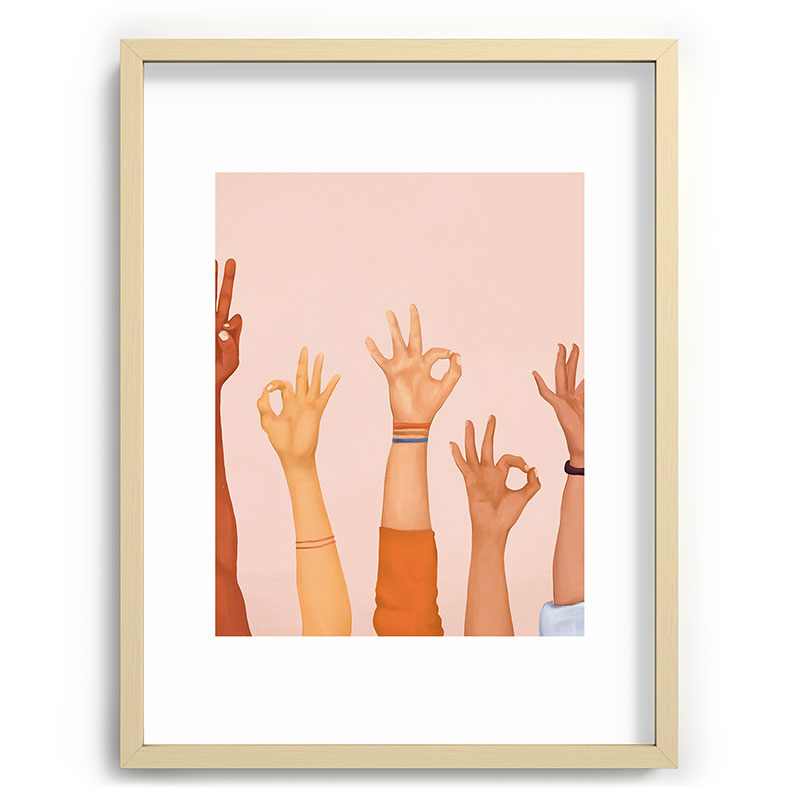 OK Framed Art Print Gallery Image 73