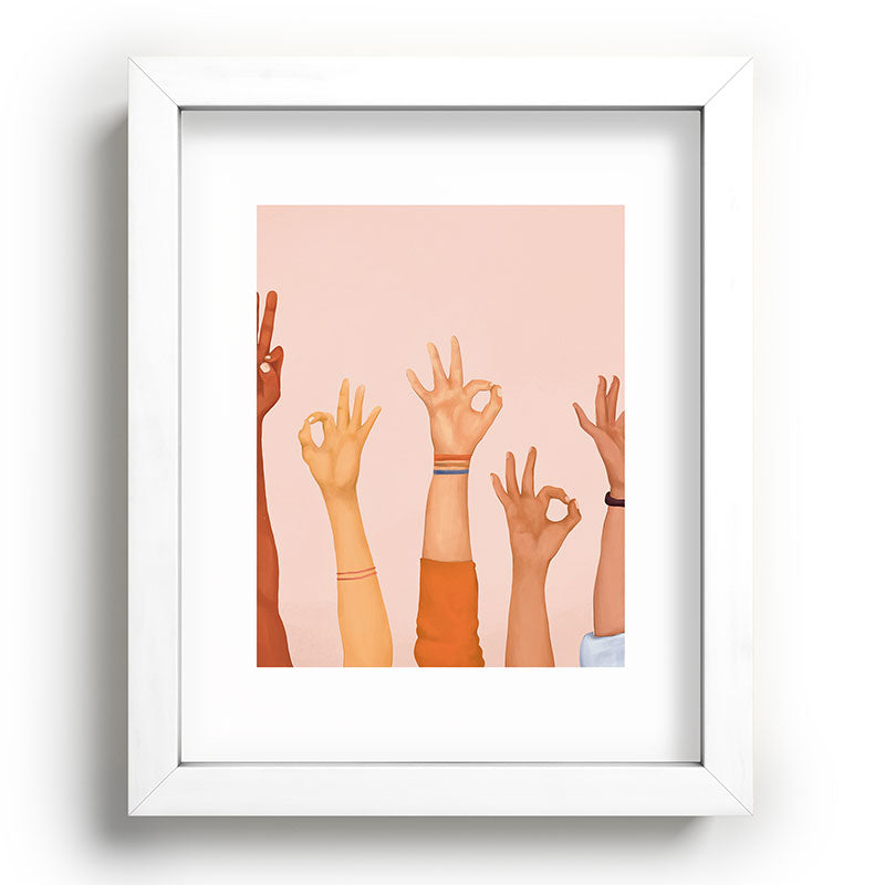 OK Framed Art Print Gallery Image 75