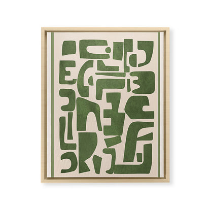 Organic Contemporary Modern Shapes 03 Framed Canvas Print Gallery Image 17