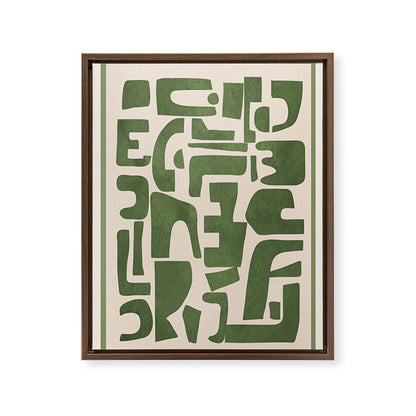 Organic Contemporary Modern Shapes 03 Framed Canvas Print Gallery Image 11
