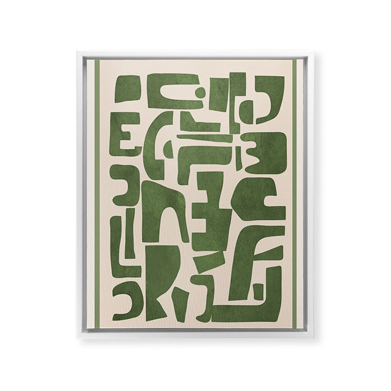 Organic Contemporary Modern Shapes 03 Framed Canvas Print Gallery Image 19