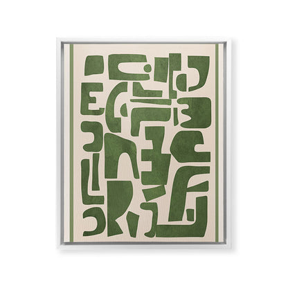 Organic Contemporary Modern Shapes 03 Framed Canvas Print Gallery Image 19