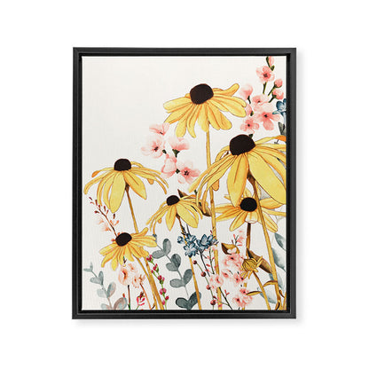Summer Flowers Framed Canvas Print Gallery Image 5