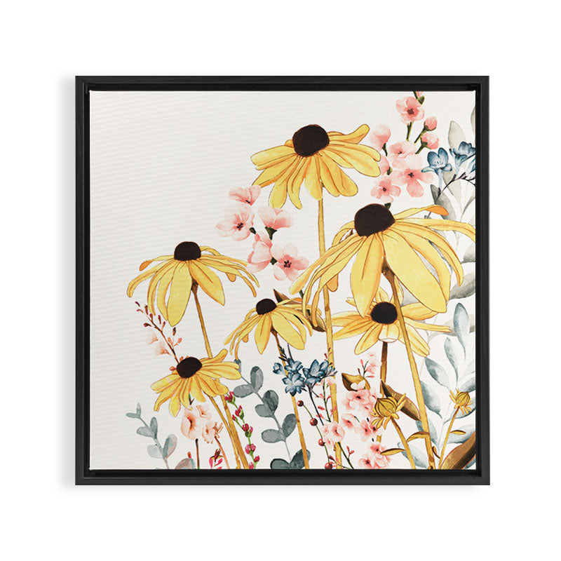 Summer Flowers Framed Canvas Print Gallery Image 2