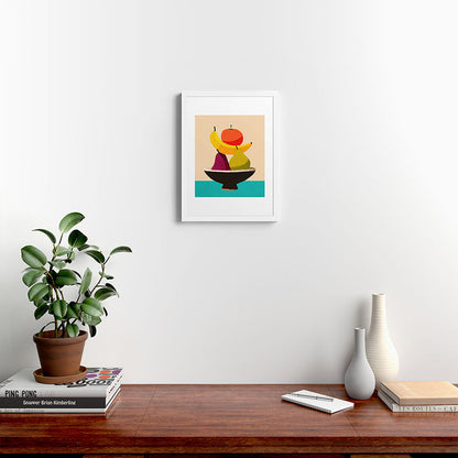 Summer Fruit Bowl Framed Art Print Gallery Image 24