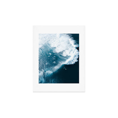 Surfers in Motion - Aerial Ocean Wave Photography Art Print Gallery Image 3