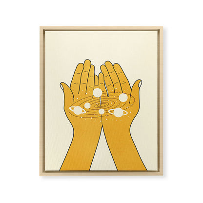Universe in My Hands Framed Canvas Print Gallery Image 17