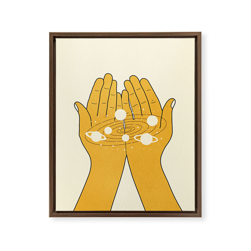 Universe in My Hands Framed Canvas Print Gallery Image 11
